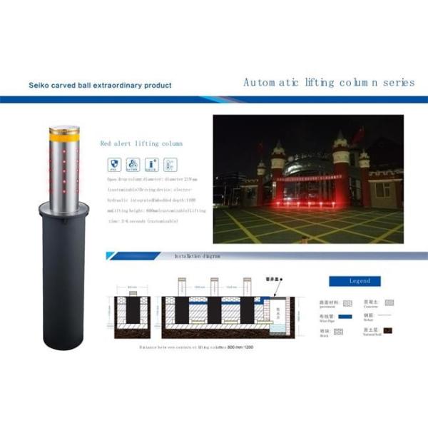 60cm Interception Rising Bollard System IP68 Lift Up Bollards