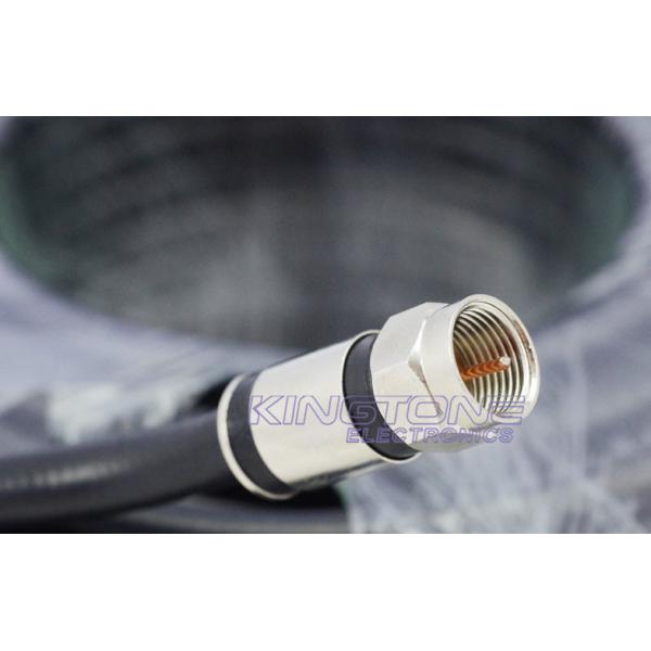 RG6 CATV Coaxial Cable with Compression Connector in 25M Length for TV Antennas