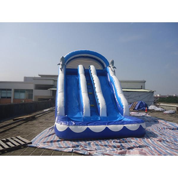 Amusement Outdoor Inflatable Water Slide With Pool For Kids Water Park Games