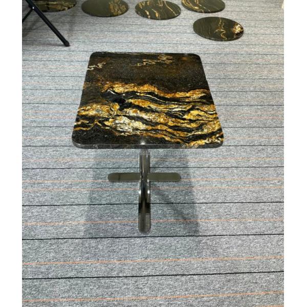 Polished Natural Stone Cosmic Gold Granite for Coffee Table and Countertops Modern Look
