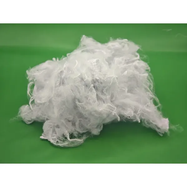 White 1.2D×38mm Polyester Staple Fiber for Knitting & Weaving Yarn