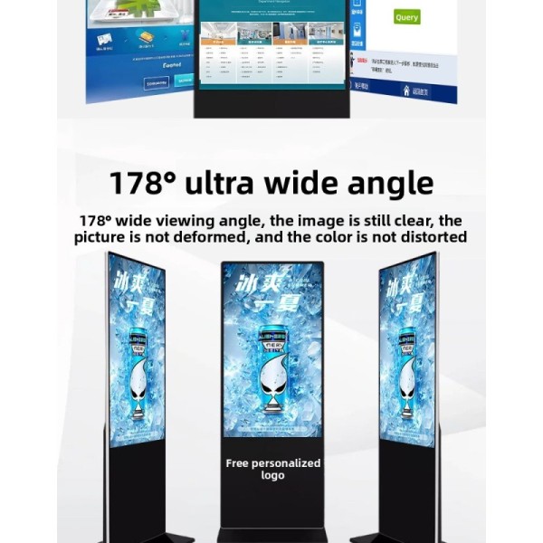 Linux Operating System Digital Signage with 4000 1 Contrast Ratio Enabling Clear Bright Visuals and Easy Content Updates
