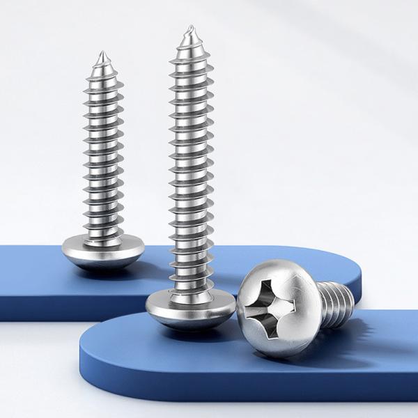 Cross Recessed Pan Head Screw Coarse Thread Galvanized Self Tapping Screws M4