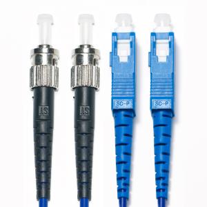 China SC FC Dual Mode Fiber Optic Patch Cord OM3 Blue Wire 2/2 2.0/3.0mm For Surveillance Camera Use  3M 5M 8M 10M on sale