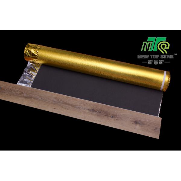 EVA Acoustic Laminate Flooring Underlayment Golden Foil 3mm 110kg/M3 ISO