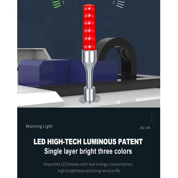 80lm/W Luminous 24V LED Warning Tower Light With 360° Beam Angle And Multi Color Flashing