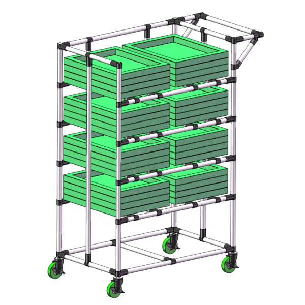 HJ-22 High Quality Steel Metal Tube Connector Fitting Box Packed for Lean System Pipes