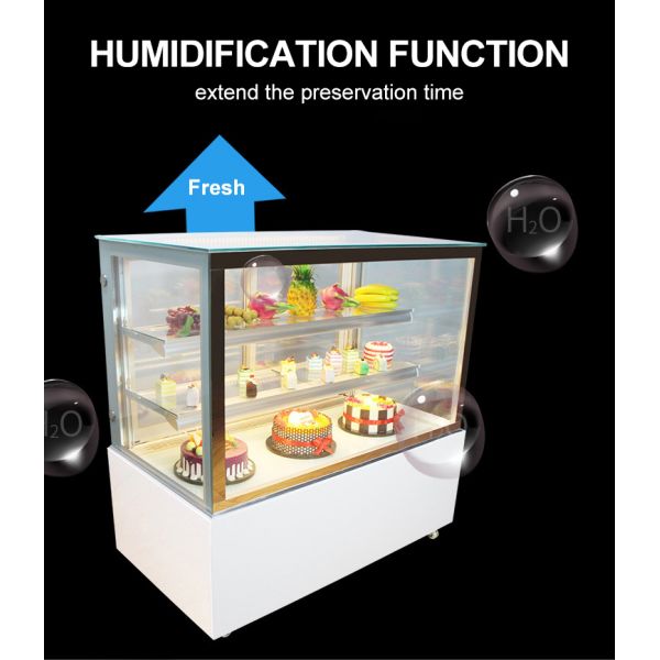 Wholesale Commercial Cake Bakery Display Fridge Chiller Vitrine Glass Cake Fridge Counter