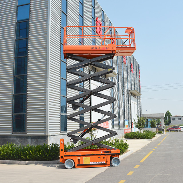 Self Propelled Single Man Lift 25% Grade Ability Powered Foldable Guardrail