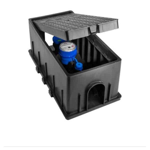 Rectangular SMC Water Meter Box with Hinged Cover and High Load Capacity