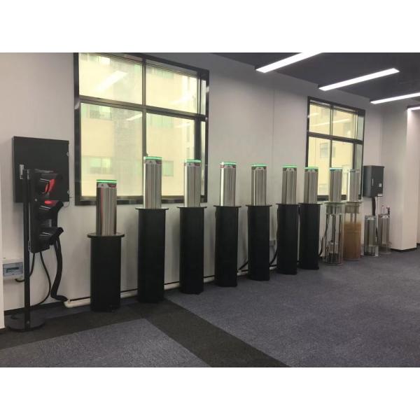 High Security Hydraulic Retractable Bollards LED Automatic Electronic Parking Bollards