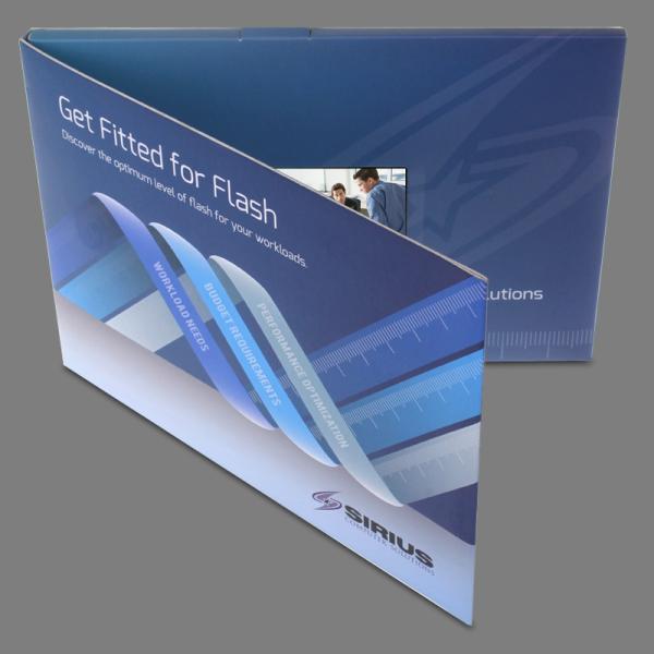 Folder style Promotional Video Brochure With Magnetic Switch , Touch Screen
