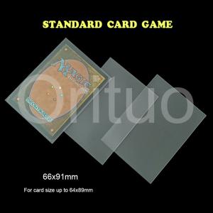Buy cheap Clear 66x91 Card Sleeves Non Glare Deck Protector 66x91 Sleeves product