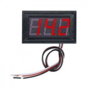 China 0.56 Inch Mini Red Led Display Panel Voltage Meter Voltmeter Home Use Voltage 3 Three Digital Dc 4.5v 30v Three Wires on sale