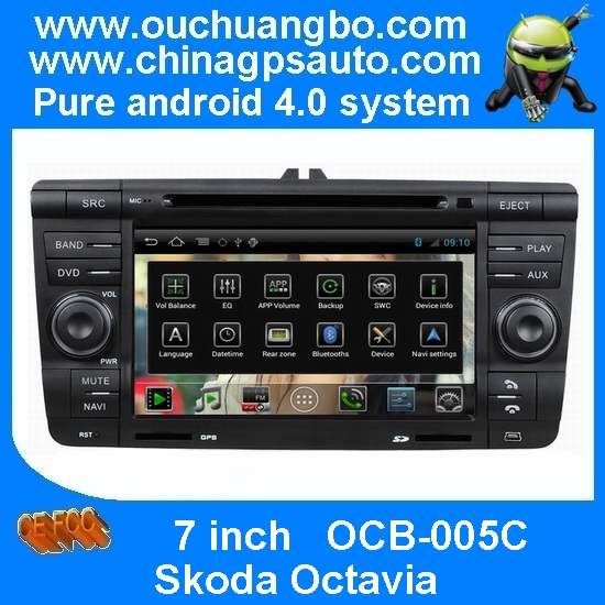 Ouchuangbo 7 inch touch screen android 4.0 car audio dvd player Skoda Octavia gps s150 system OCB-005C