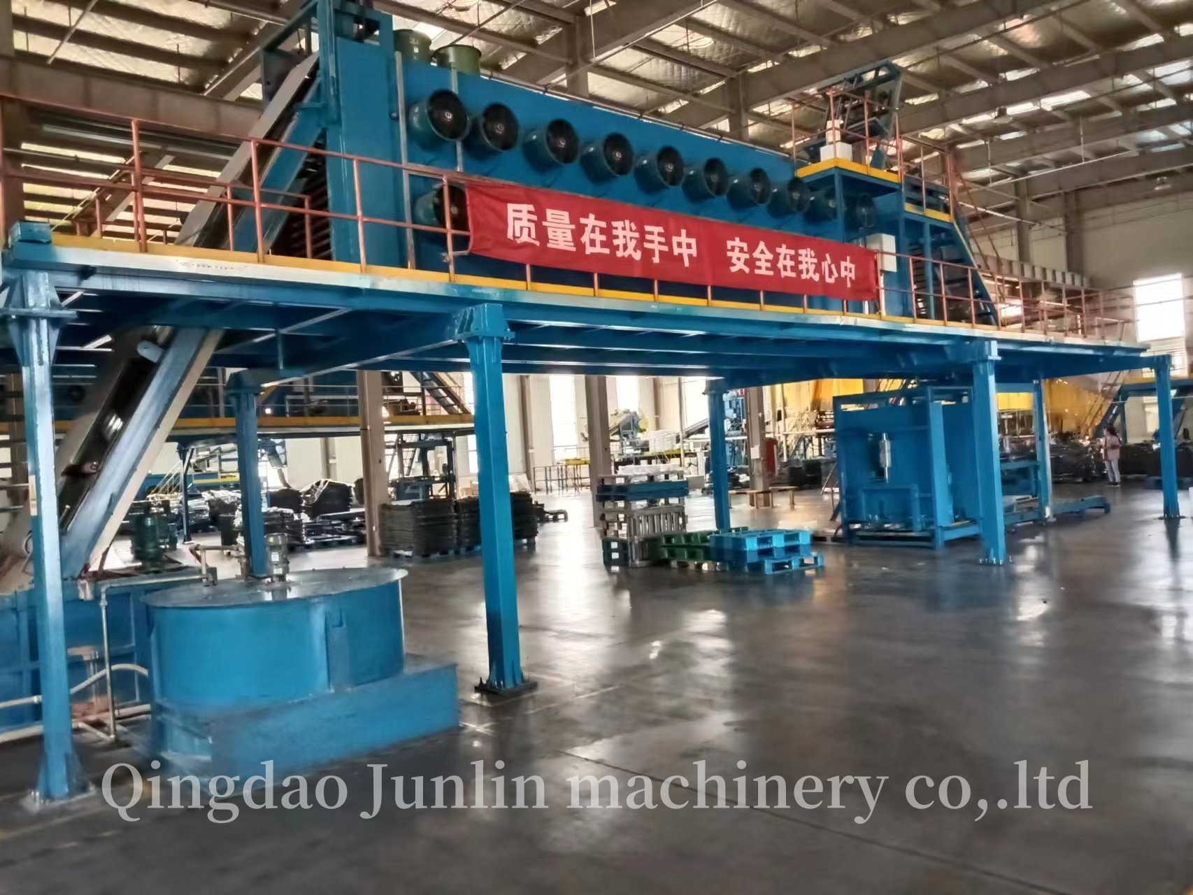 Automatic Hanging Rod Type Batch Off Cooler Rubber Sheet Cooling Machine