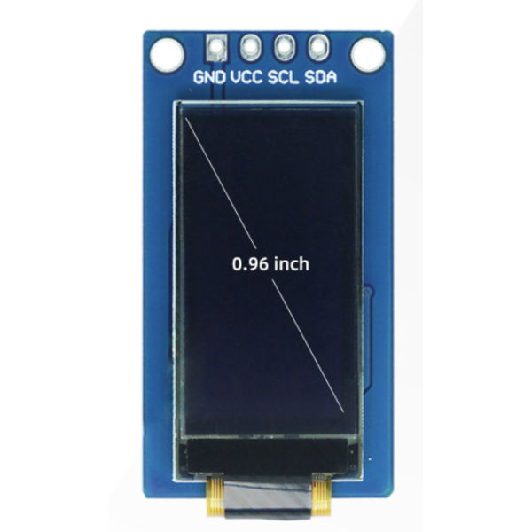 0.96 Inch 128x64 Resolution COG OLED Display Module with I2C Interface and SH1107 Driver