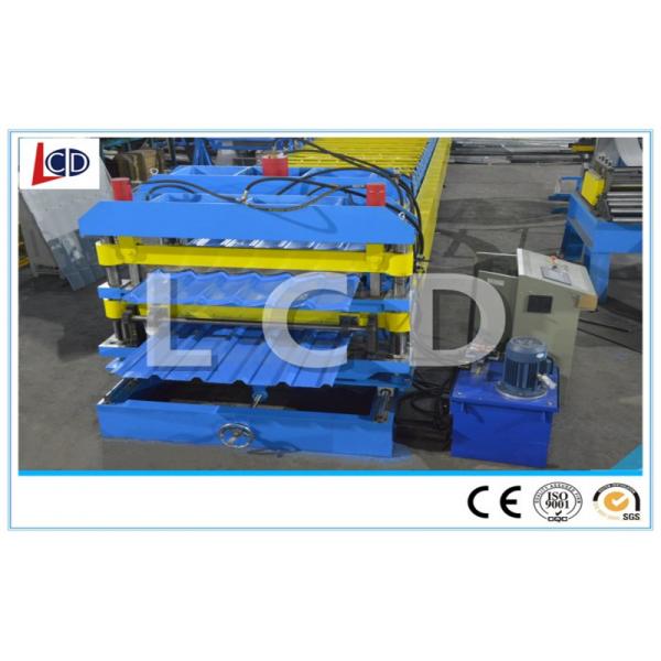 Wall Board Automated Roll Forming Machine , Roof Panel Roll Forming Machine Optional Color