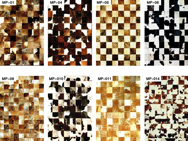 MP Series Luxury Leather Patchwork Carpet Customized 100% Natural Cow Rugs From China carpetsfactory-com.ecer.com