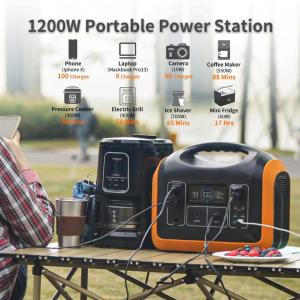 Buy cheap Portable 220v Battery Power Station 1200W Mobile Solar Power Station from wholesalers