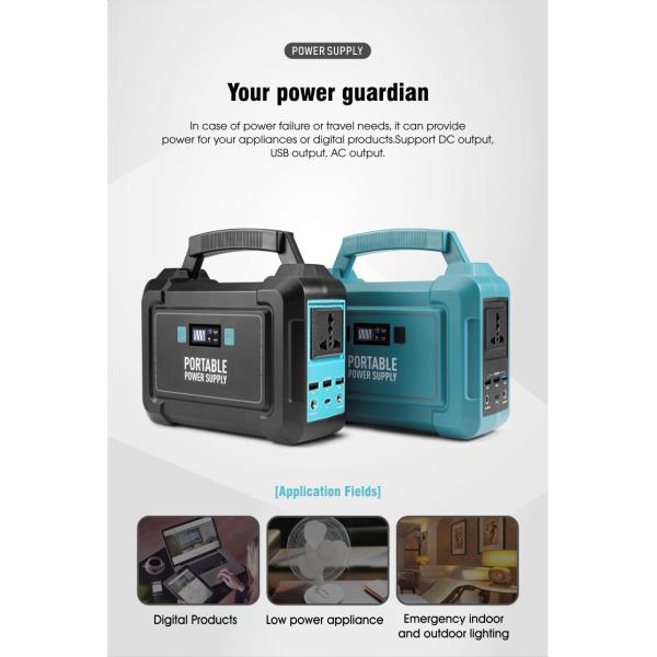 148wh Lithium Battery Portable Power Station 100W For Outdoor Camping