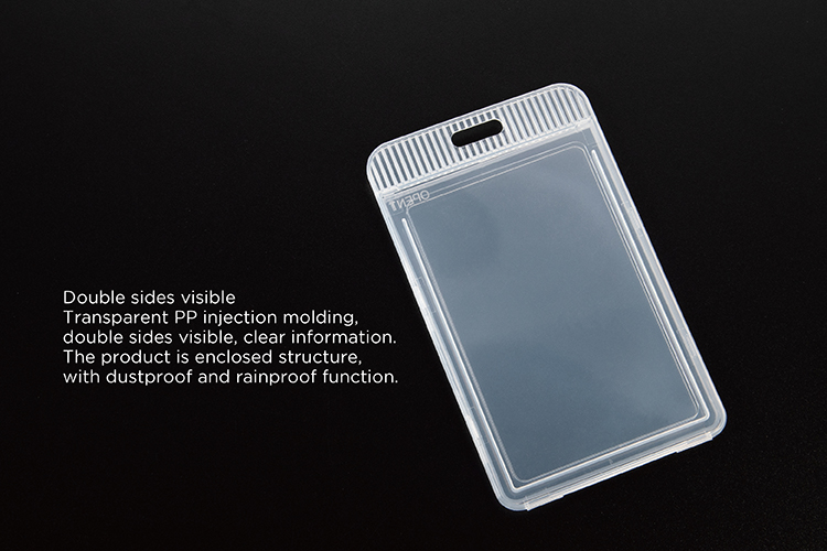 Double-Sided Clear ID Badge Holder | Custom PP Card Case