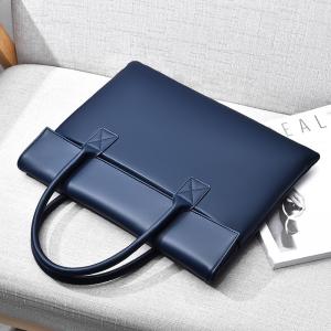 Buy cheap Mens Women Dell Laptop Portfolio Bag Luxury Business Classic Leather Computer Bag product