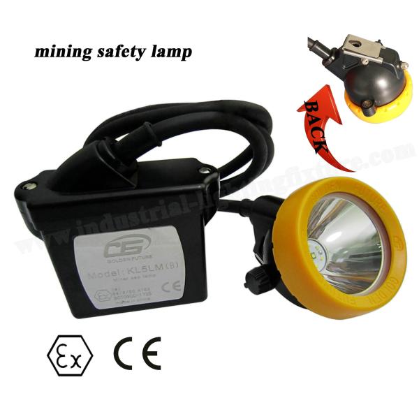 Waterproof Rechargeable Miners Lights For Hard Hats 3.7V With 6.5Ah Li-ion Battery