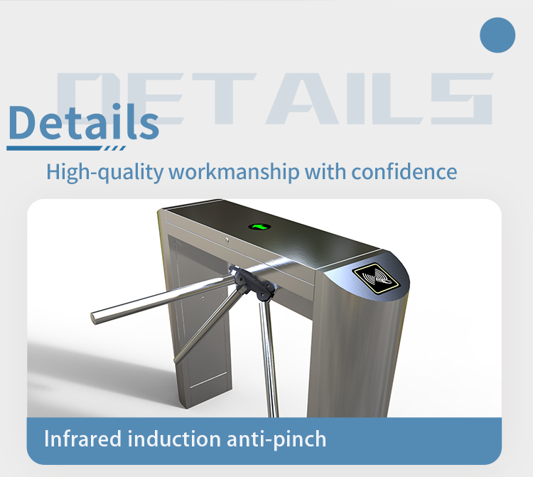 Electric Revolving Door Tripod Turnstile Access Control Anti Tailgating Tripod Security Gates