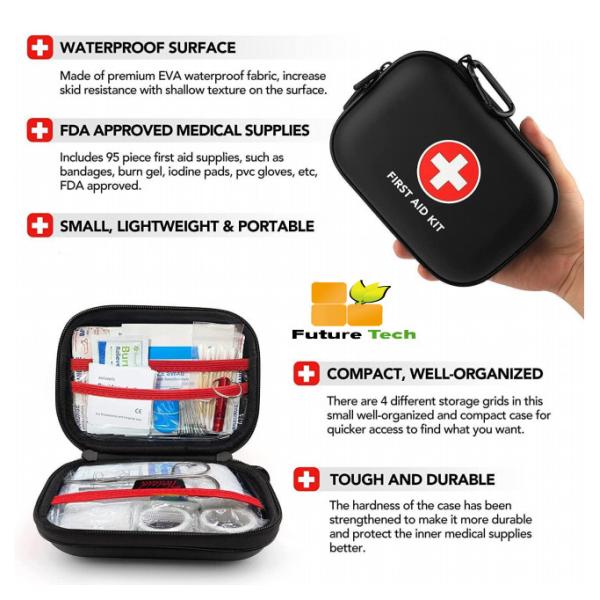 Waterproof Portable Compact First Aid Kit for Travel Outdoor and Home Emergency Use