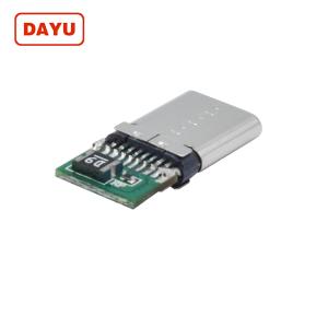 Buy cheap Smooth Sides USB C Male Connector Type C Connector With Thermistor from wholesalers