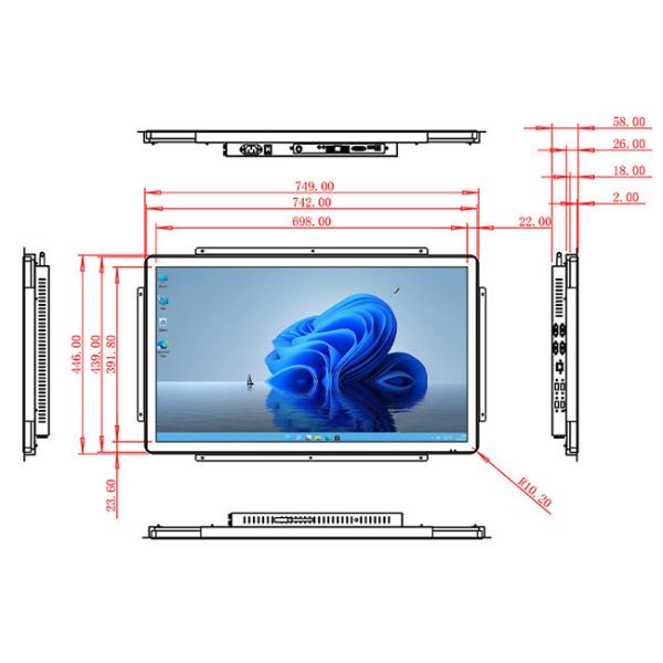 32-Inch Windows Interactive Board for Factory Visualization, Event Displays, Smart City Dashboards, and Educational Systems