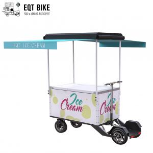 Buy cheap EQT Electric Scooter Ice Cream Bike Cart Battery Support Cargo Bike For Cold Drinks Front Load Business Bike product