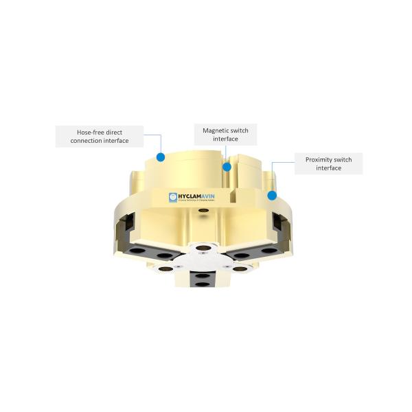 Pneumatic Parallel Gripper 3 Jaw T Slot Robot Eoat Gripper THT-A