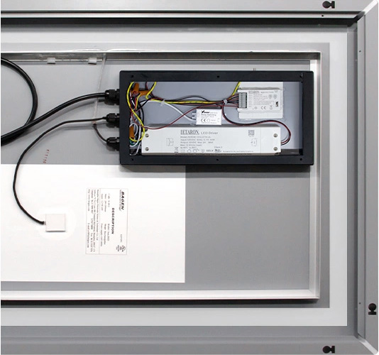 Customized Hotel Bathroom Mirror Anti Rust Round LED Bathroom Mirror IP65