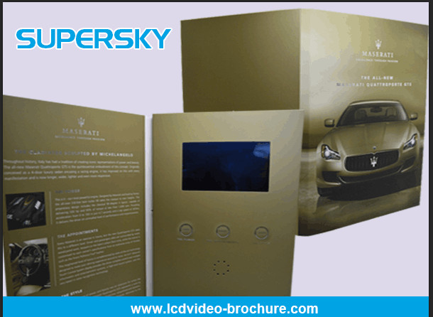 Buy cheap Rechargeable LCD Video Brochure , Video In Print Brochure For Advertising product
