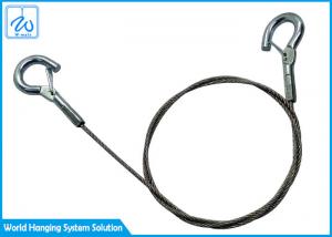Buy cheap High Tensile Stainless Steel Wire Rope Sling 1/16 With Double Spring Hook product