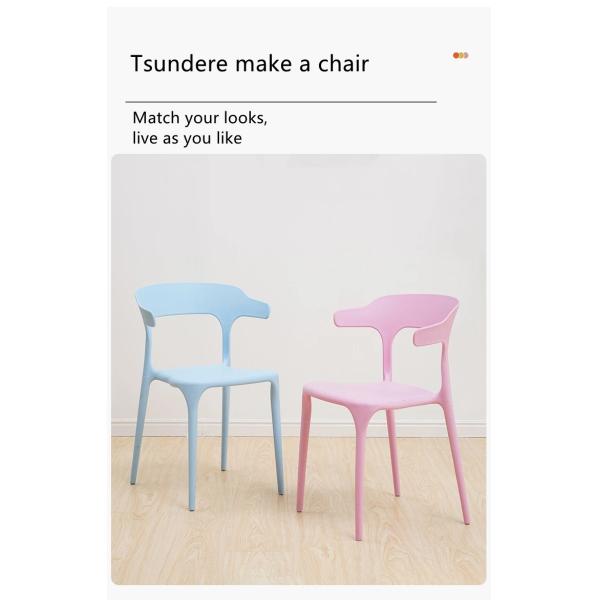 Adjustable Stackable PP Plastic Dining Chairs OEM
