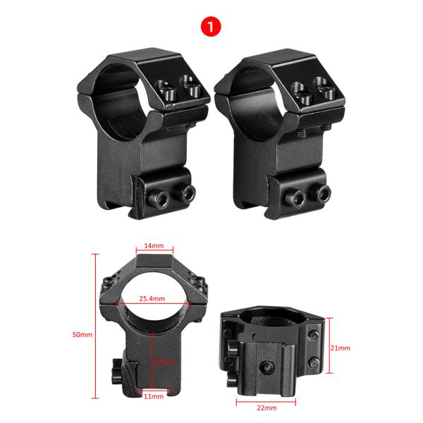 30mm 25.4mm Hunting Scope Rings And Mounts 11mm 20mm Dovetail Rail