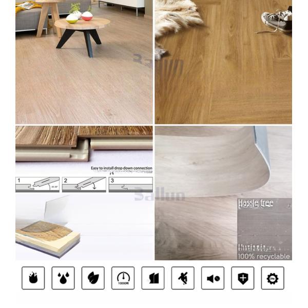 Waterproof Marble Stone Texture SPC Vinyl Plank Rigid Core Tile Flooring with UV Coating