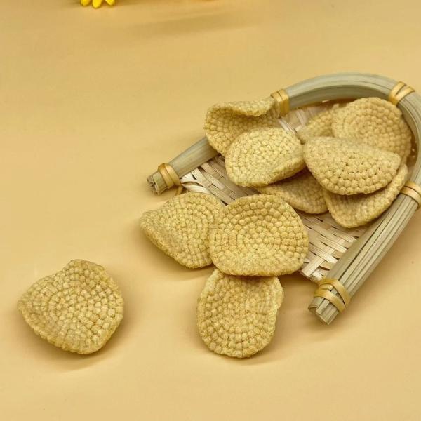 OEM Round Glutinous Rice Cracker Snacks Crispy Texture