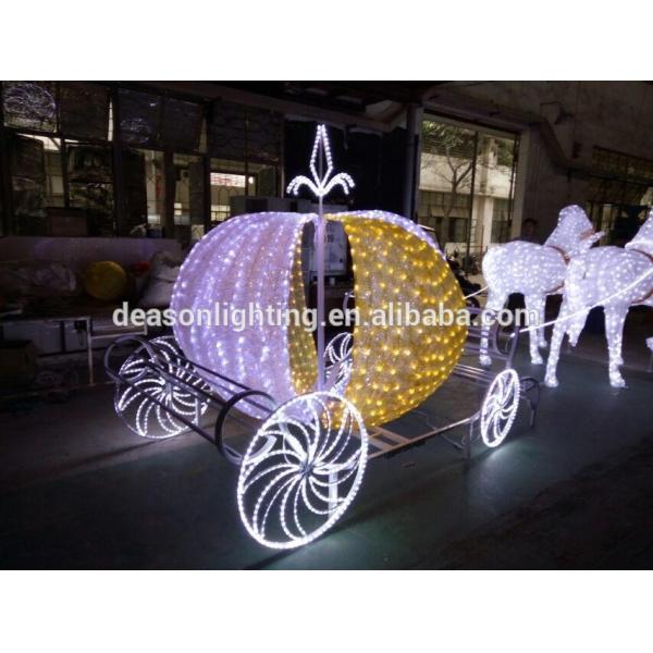 led outdoor christmas decoration horse carriage