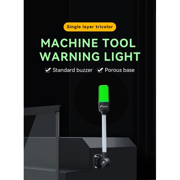 Foldable Base LED Machine Tool Light with 400Lm Luminous Flux and >90dB Buzzer Signal Warning Tower Light
