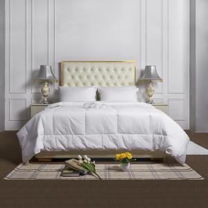 China Luxury White Hotel Style Quilt Custom Size Hotel Plain Quilt Sets 100% Cotton on sale