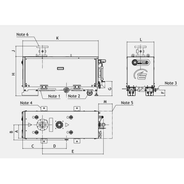 AC Vacuum Pump GXS160 DRY SCREW PUMPS The Non-Cantilever Design for Low Vibration