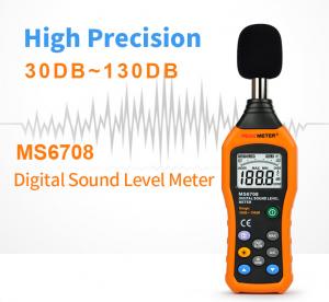 Buy cheap A and C Characteristics Polarized Capacitive Microphone Digital Sound Level Meter Measurement Range 30-130dB product