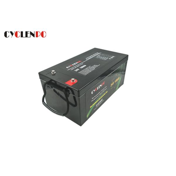 EV / Solar Rechargeable 24V LiFePO4 Battery No Memory Effect High Voltage Protection