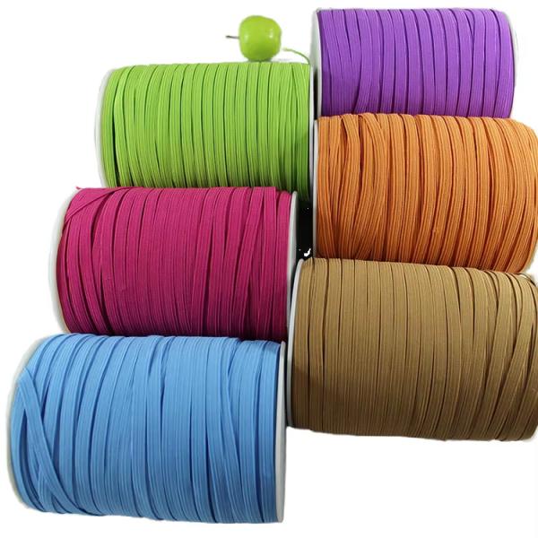 Polyester Braided Elastic Custom Color for Notebook with High Elasticity and Soft Material Versatile and Durable Rubber Band