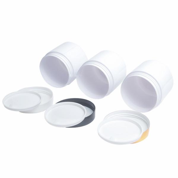 Shatterproof Cylinder Round Plastic Canisters Empty Cosmetic Containers 80ml