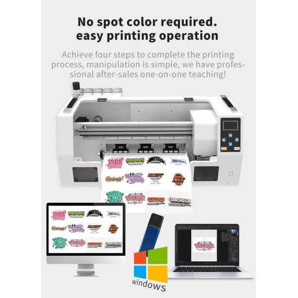30cm Dtf Roll Printer Digital A3 epson Inkjet T-Shirt Printing Machine Heat Transfer Pet Film Jersey Printer for Textile